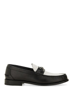 BlackWhite Slip On Loafers 1