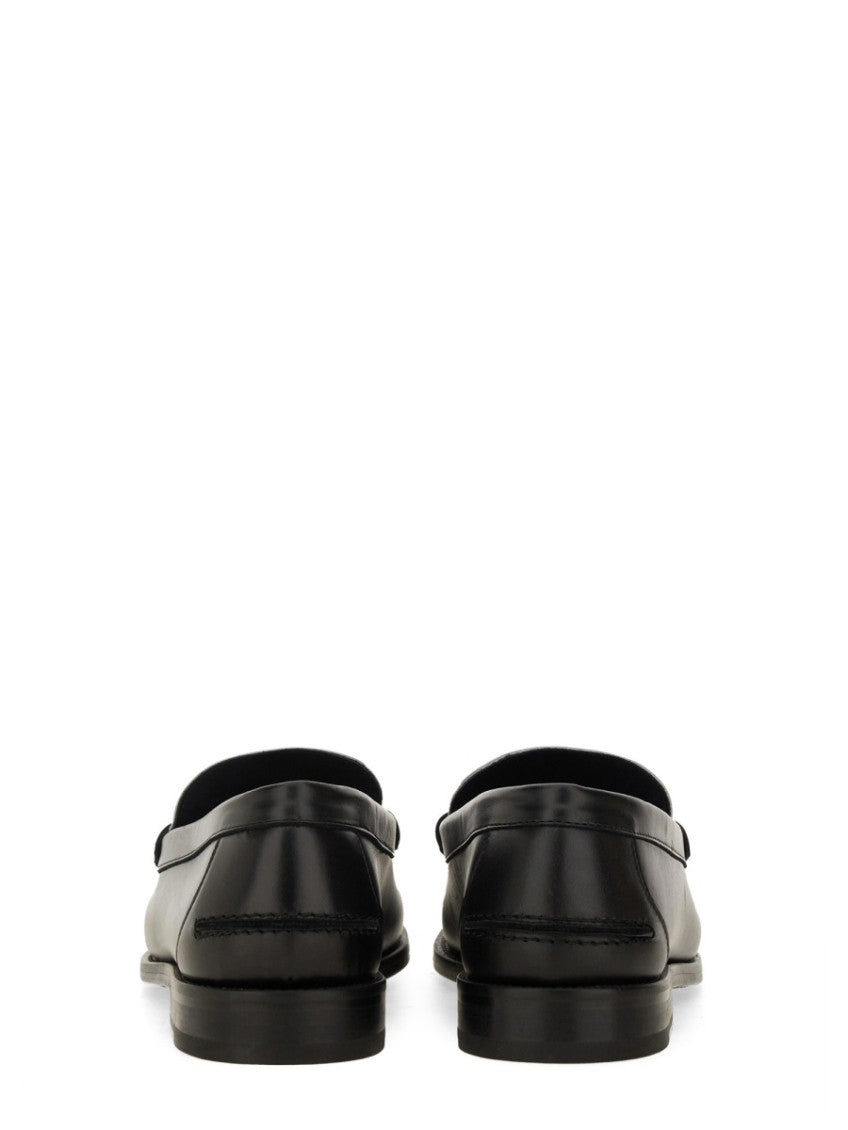 BlackWhite Slip On Loafers 3