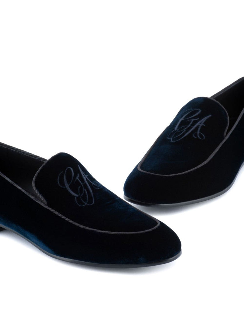 Navy Slip On Loafers 2