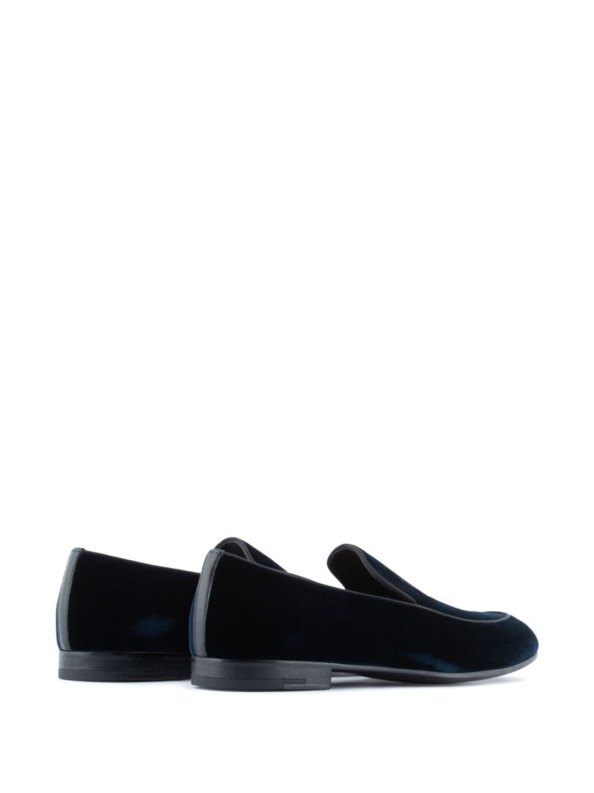 Navy Slip On Loafers 3