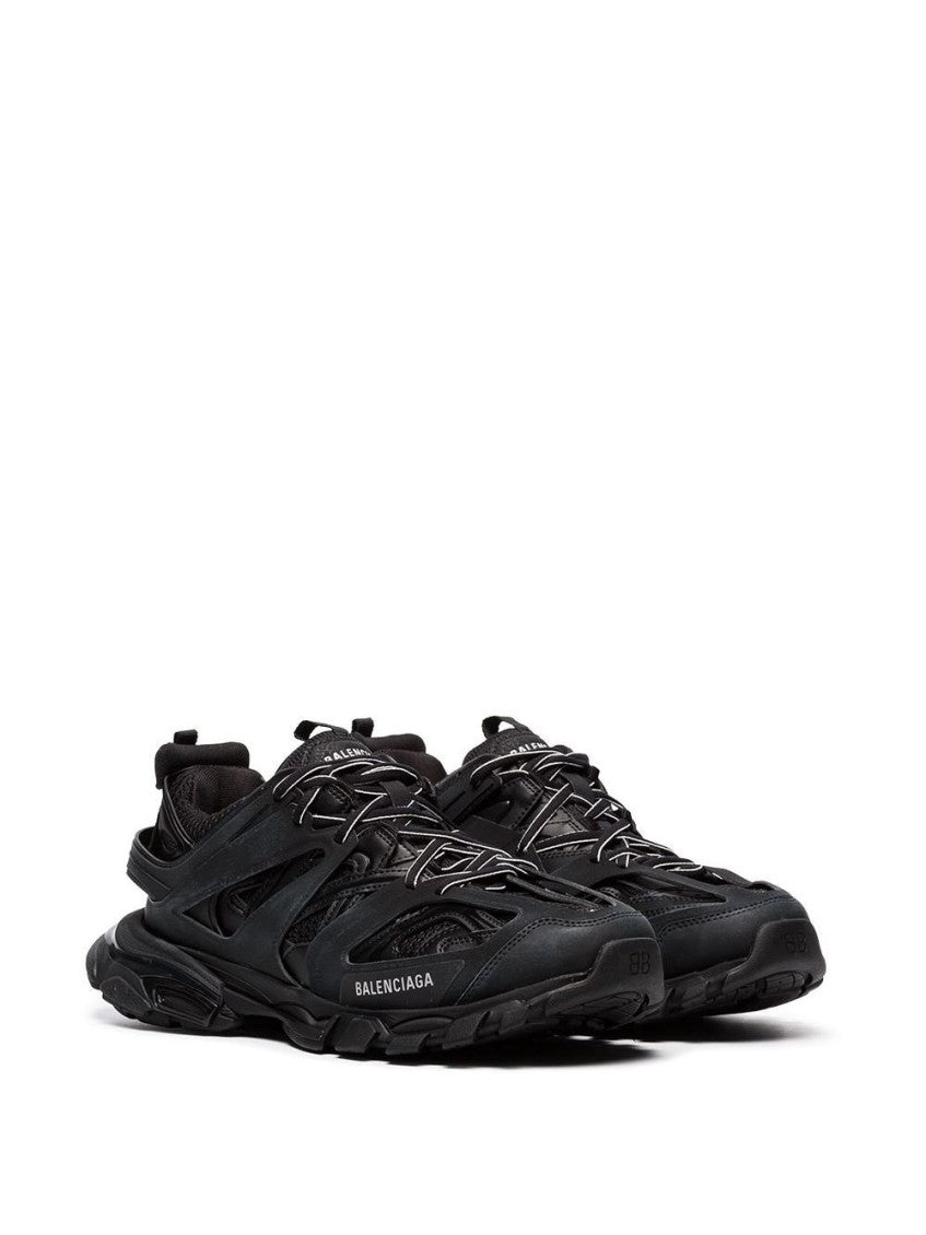 Black Logo Track Sneakers 2