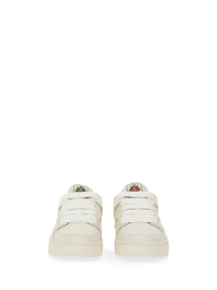 White Lace Up Sneakers 3
