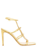 Gold Ankle Strap Heels 1