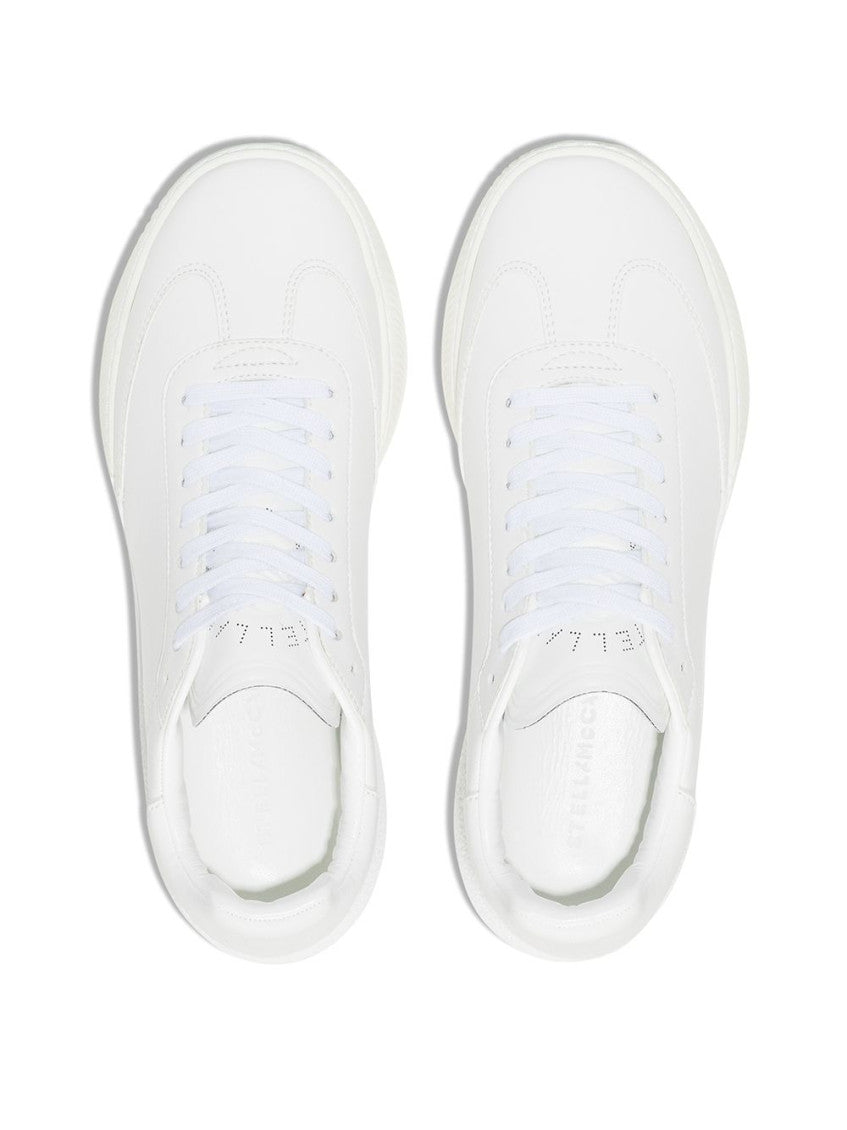 White Loop Leather Sneakers 3