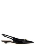 Black Logo Moon Slingback Sandals 1