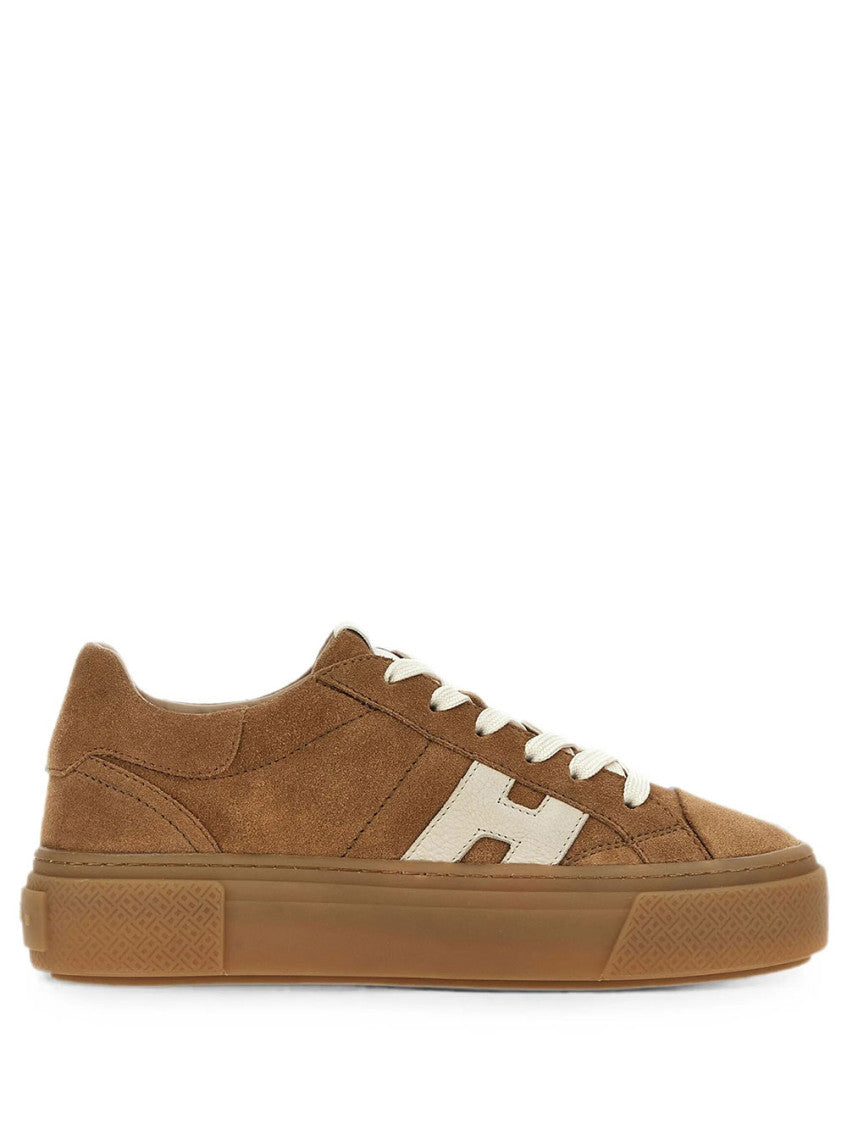 Beige Logo Sneakers 1