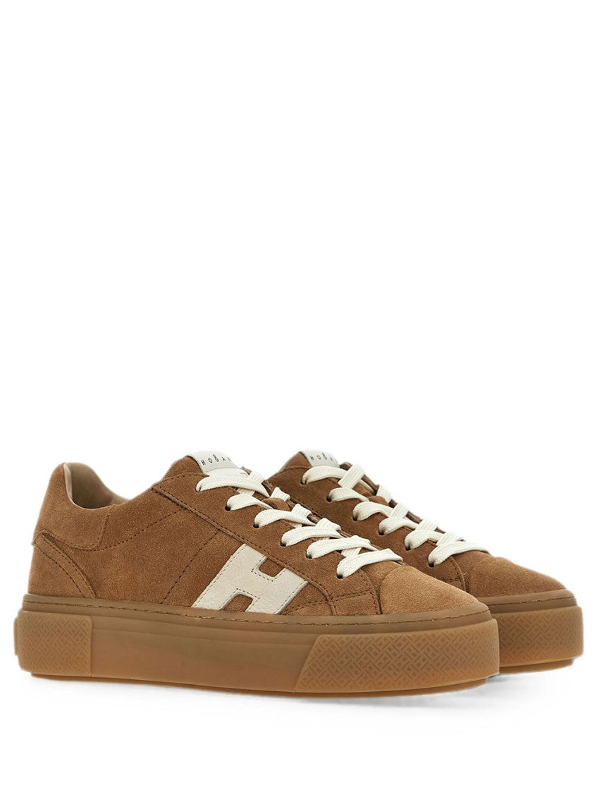 Beige Logo Sneakers 2