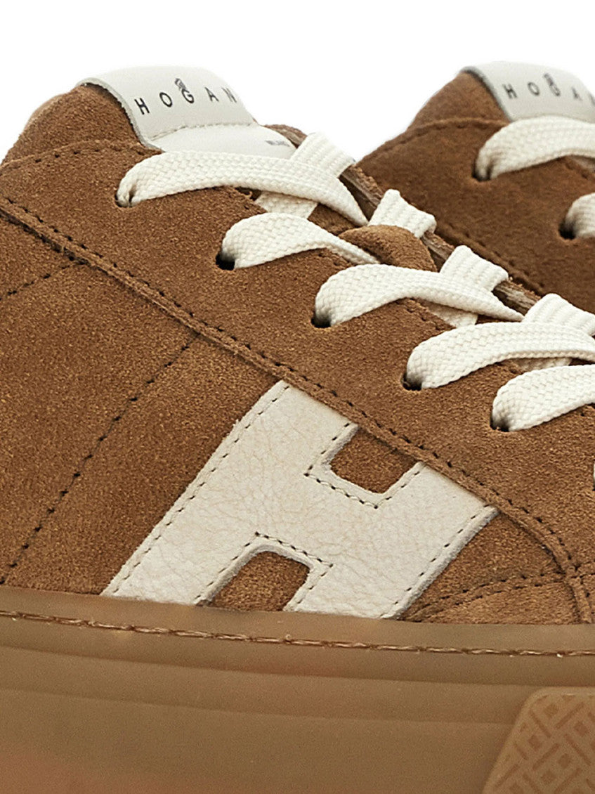 Beige Logo Sneakers 4