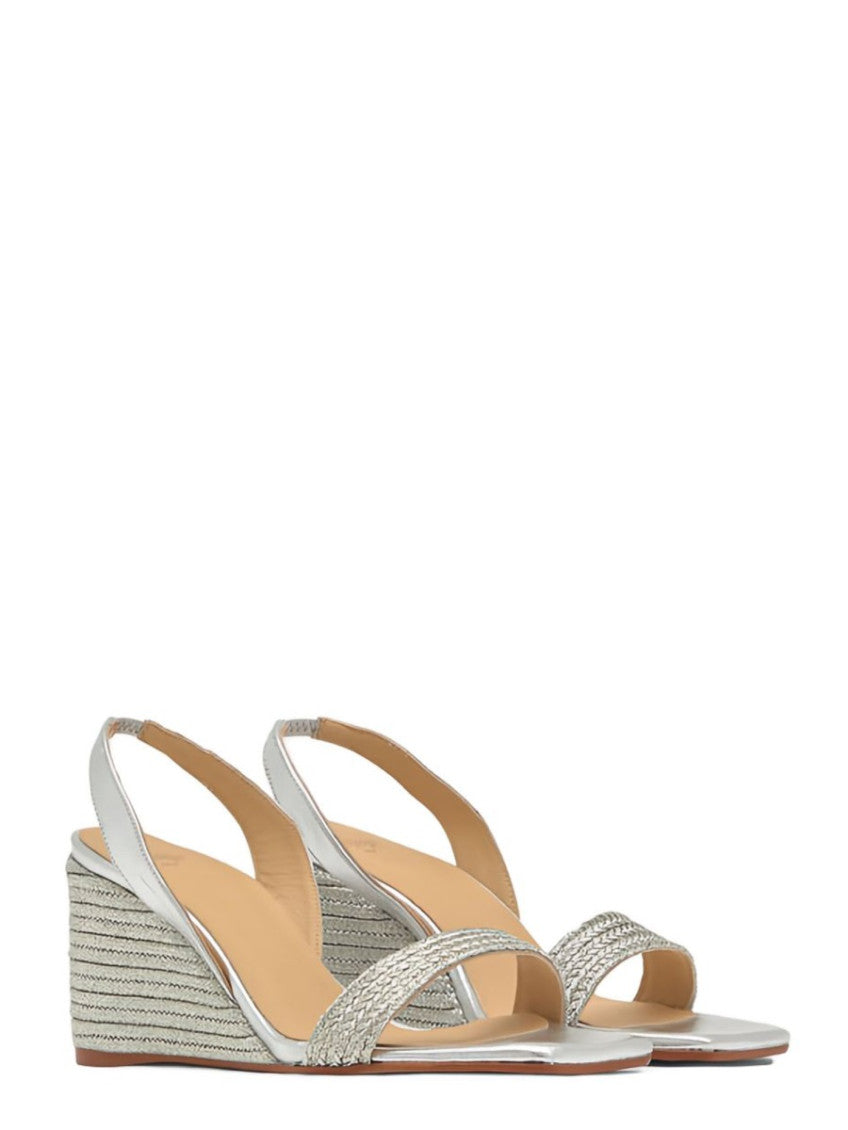 Silver Solid Sandals 2
