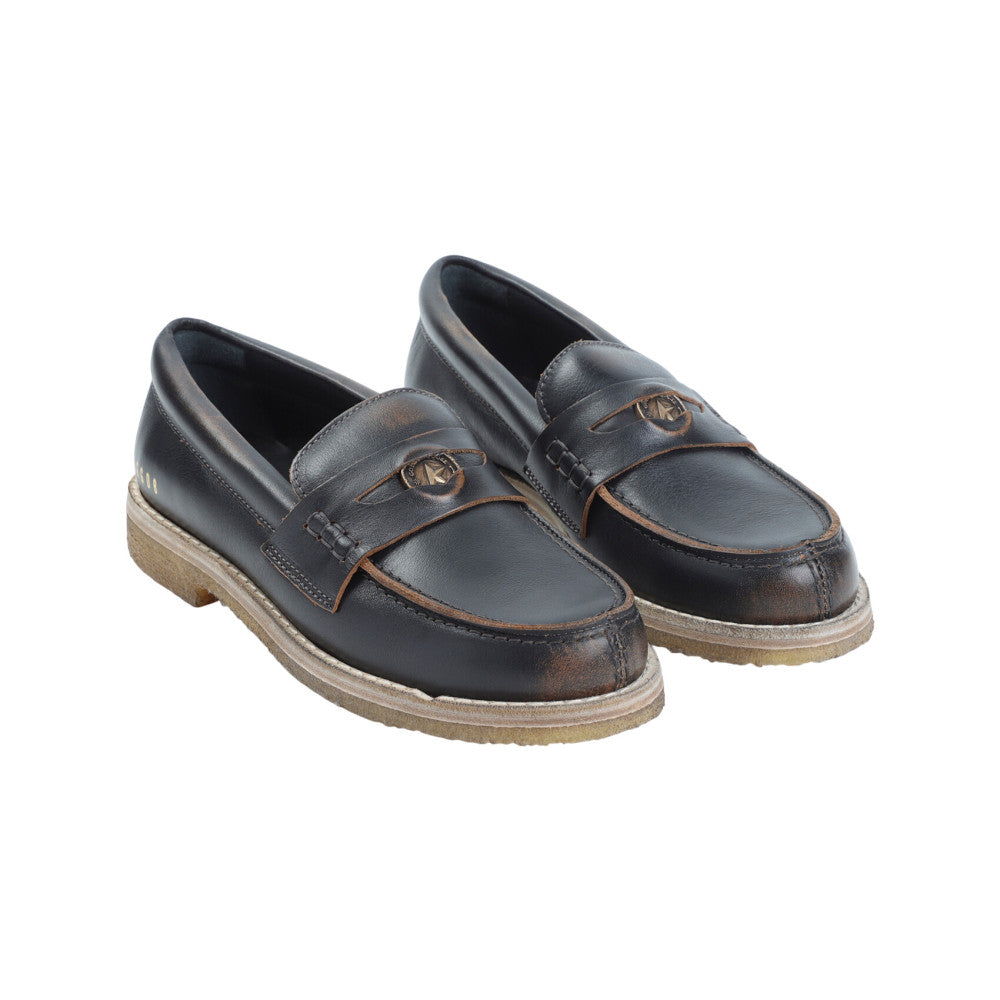 Black Solid Loafers 2