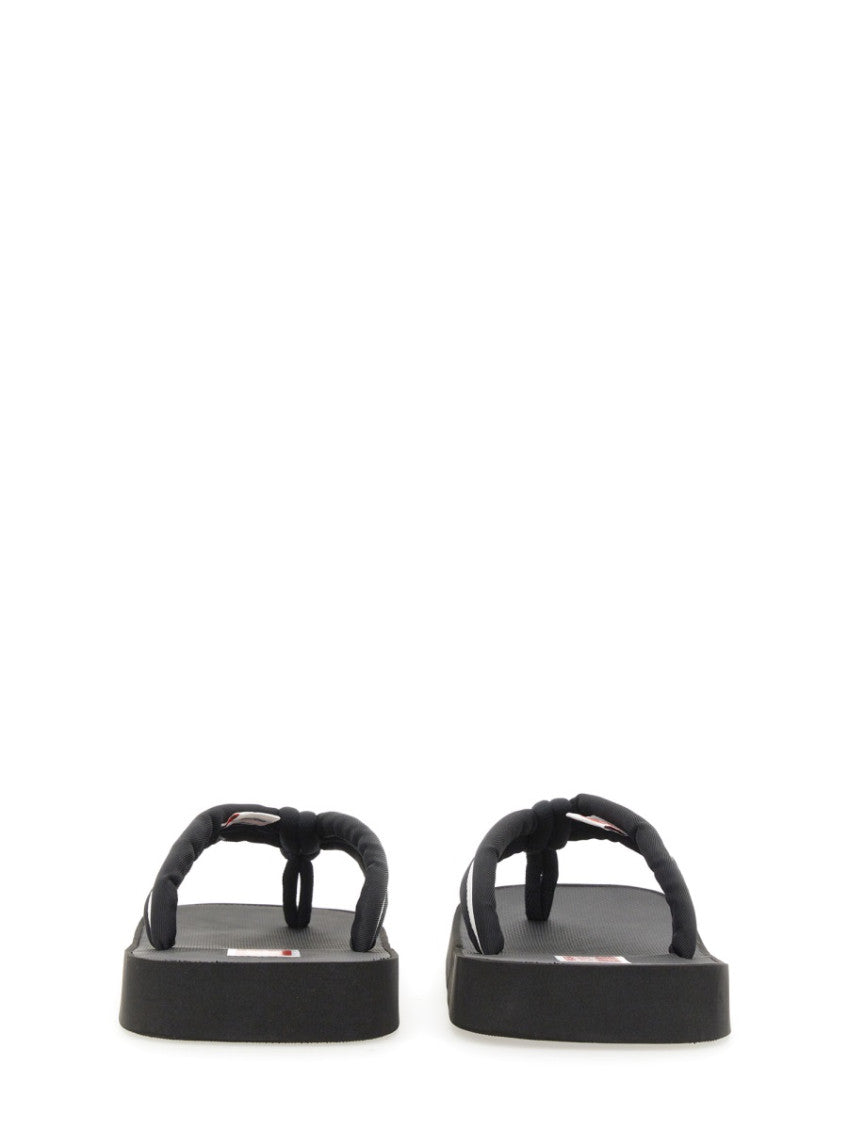 Black Logo Slippers 2