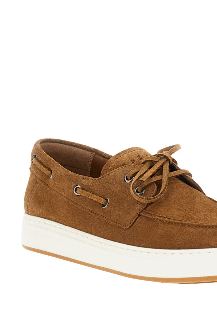 Brown Solid Suede Sneakers 4