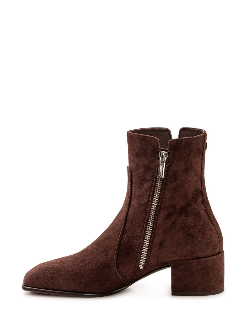 Brown Zip Boots 4