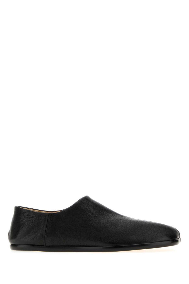 Black Solid Loafers 1