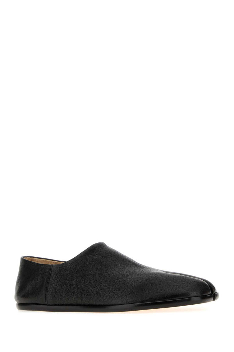 Black Solid Loafers 2