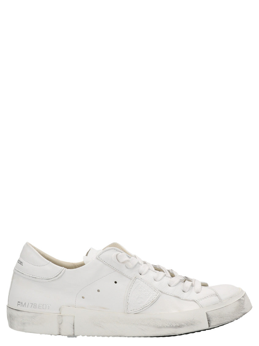 White Leather Sneakers 1