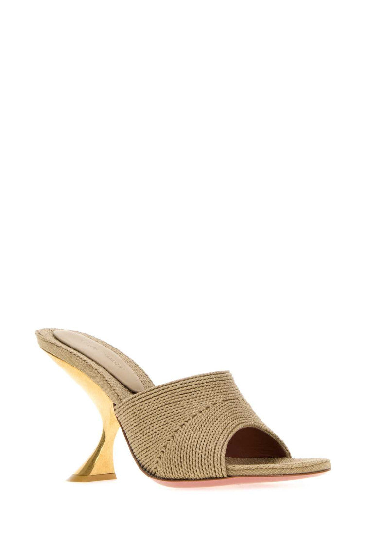 Beige Slip On Heels 2