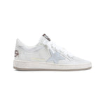 White Solid Ballstar Sneakers 1