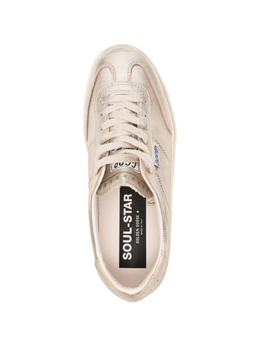 Silver Solid Soul-Star Sneakers 4