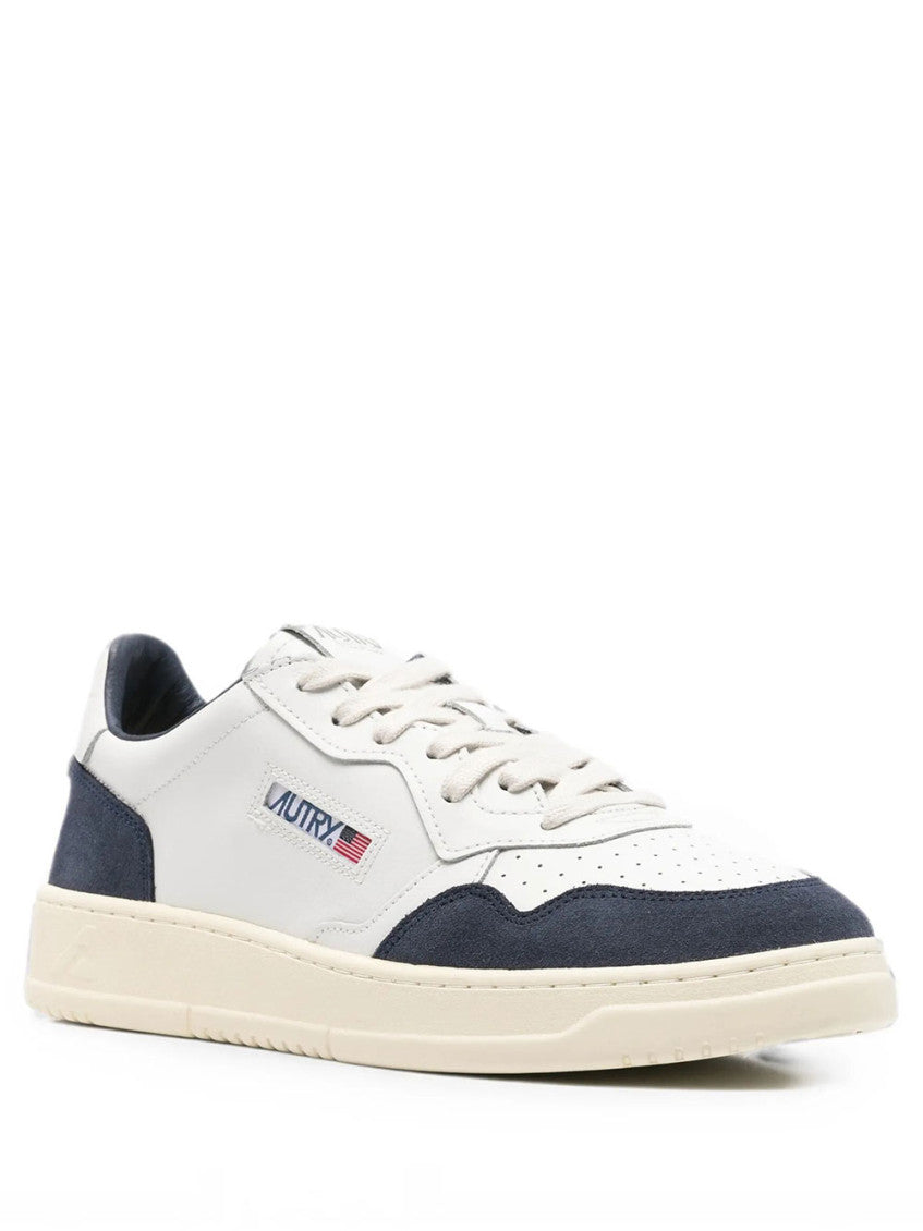 White Color Block Sneakers 2