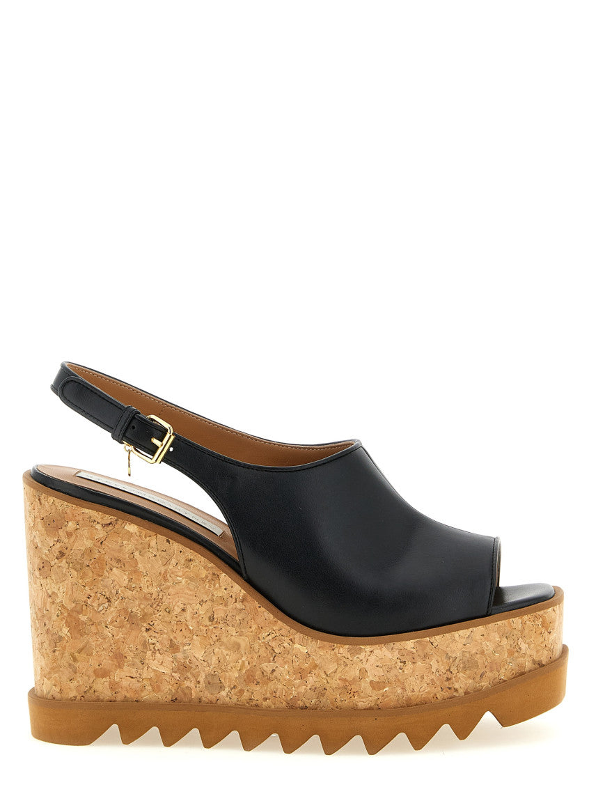 Black Solid Sandals 1