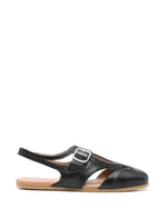 Black Solid Sandals 1