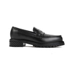 Black Military Leather Loafers 1