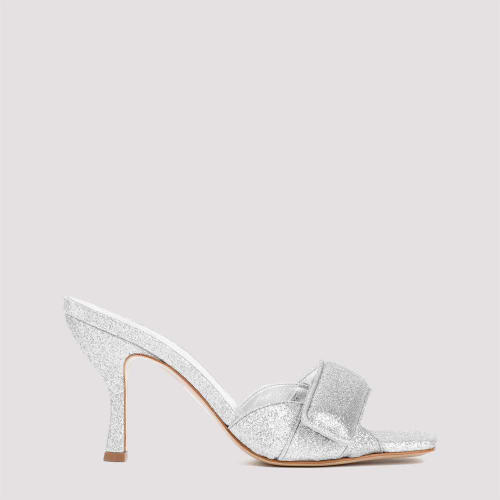 Silver Glitter Alodie Heels 2