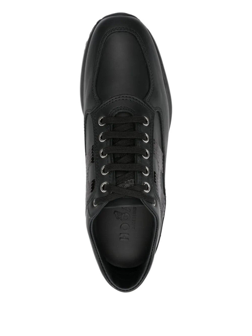 Black Lace Up Sneakers 4