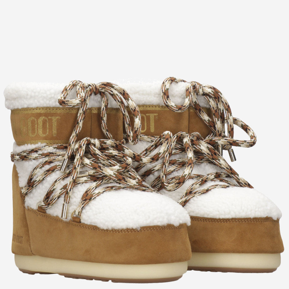 Brown Two-Tone Ankle Boots 2