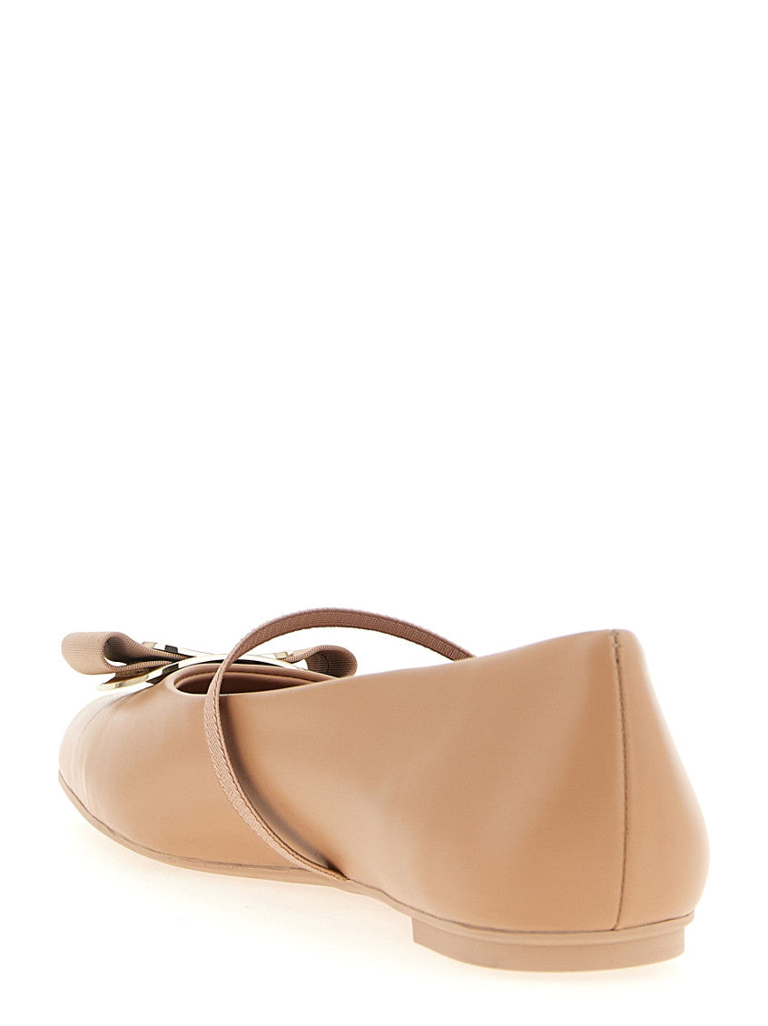 Pink Leather Ballet Flats 3