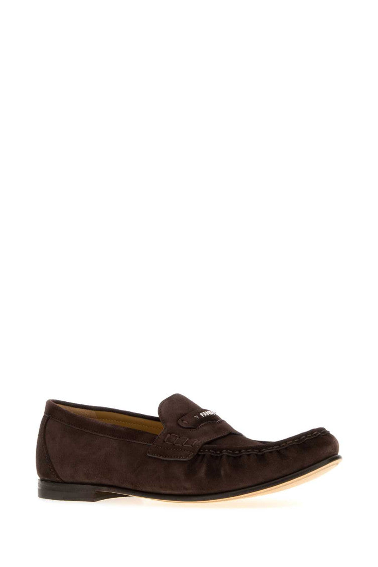 Dark Brown Suede Loafers 2