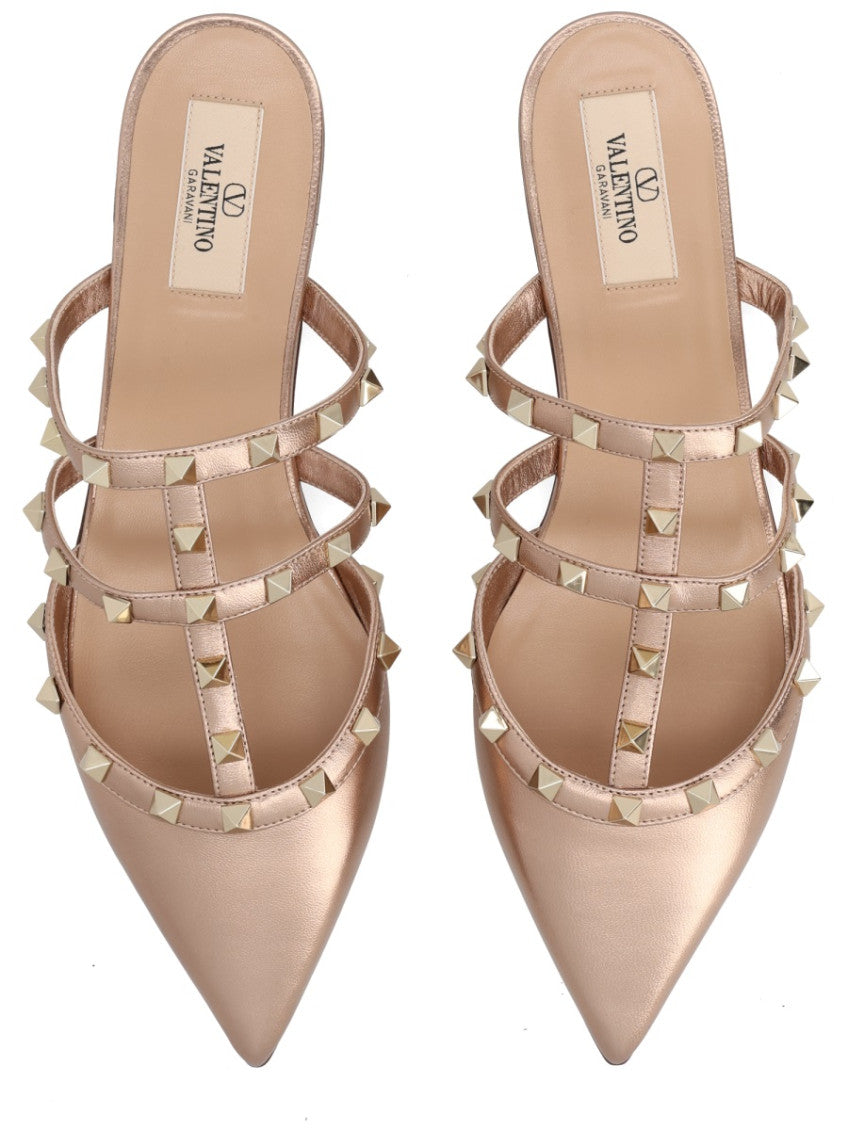 Pink Studded Mules 4