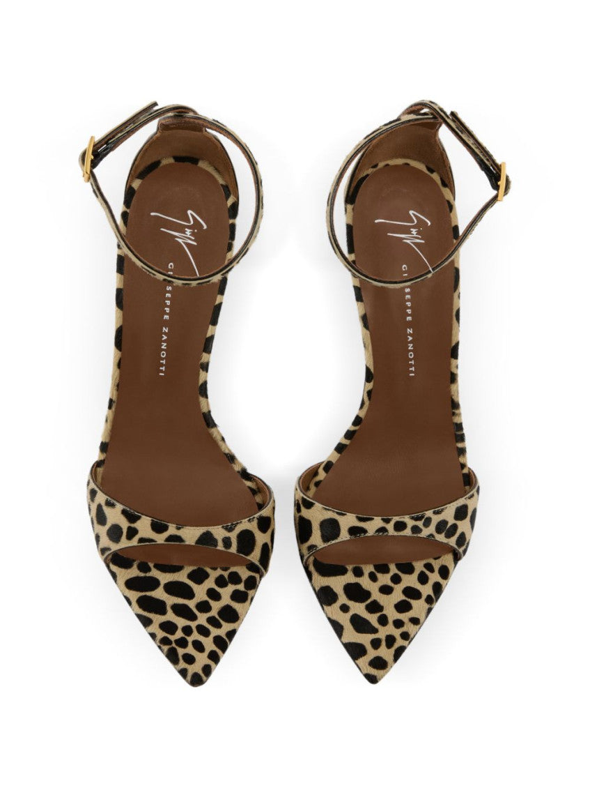 Leopard Print Ankle Strap Heels 3