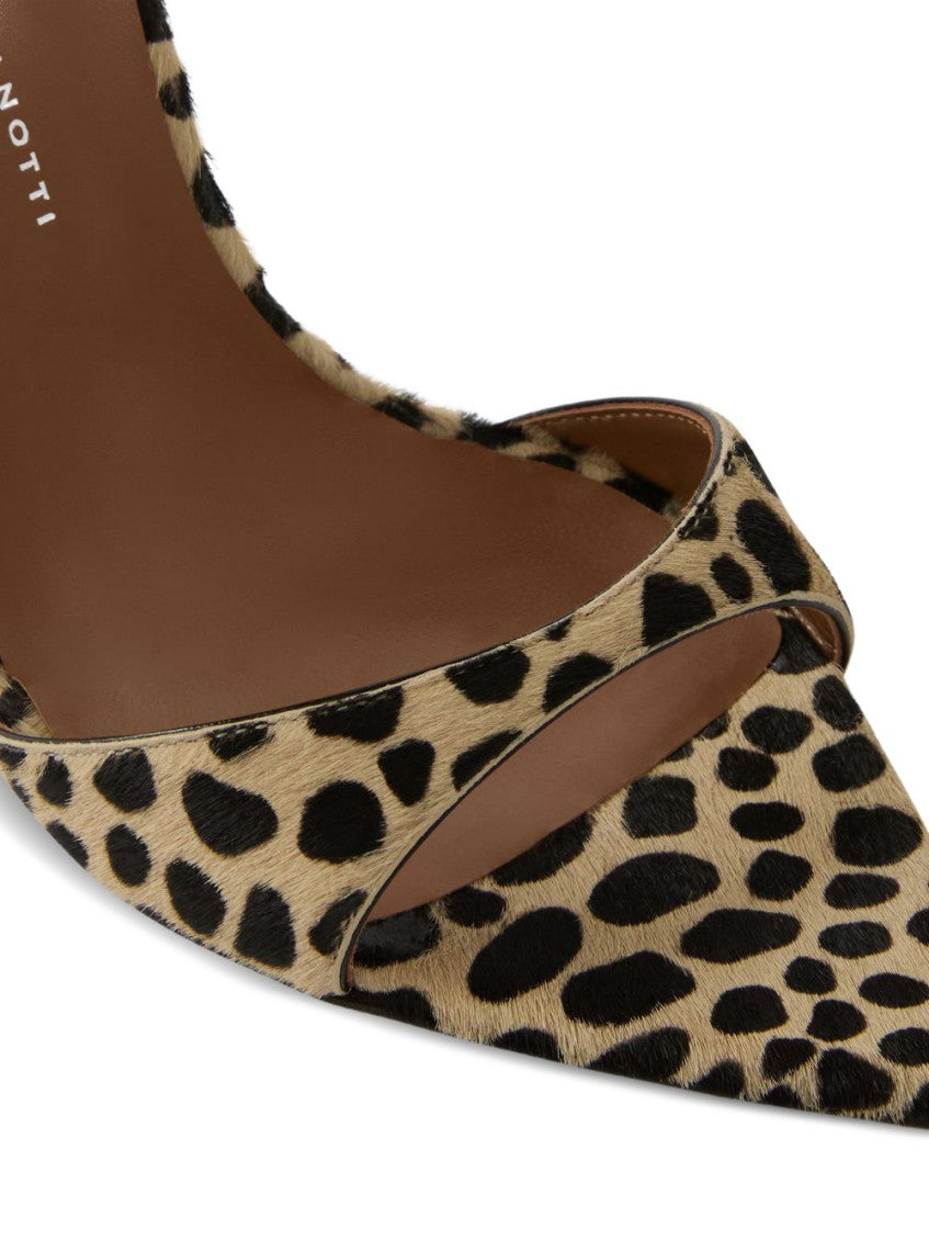 Leopard Print Ankle Strap Heels 5
