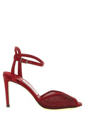 Red Ankle Strap Pumps 1