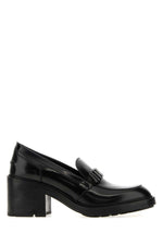 Black Slip On Loafers 1