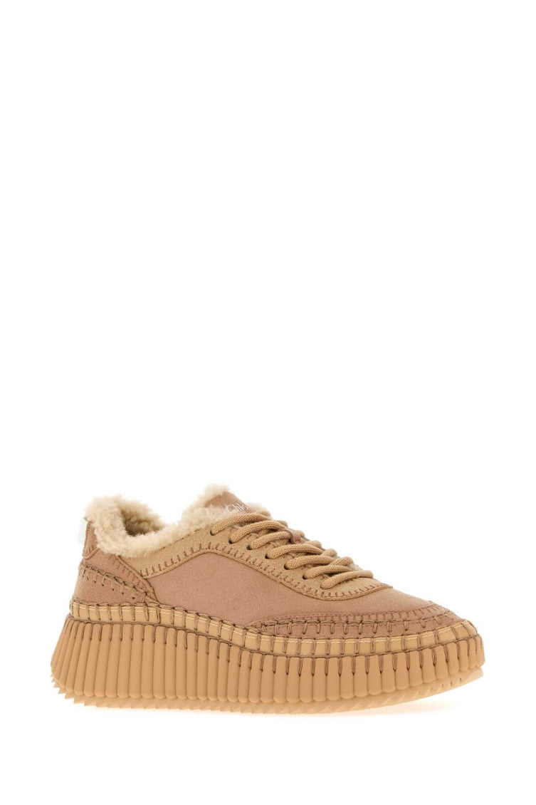 Brown Textured Nama Sneakers 2
