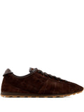 Dark Brown Textured Sneakers 1