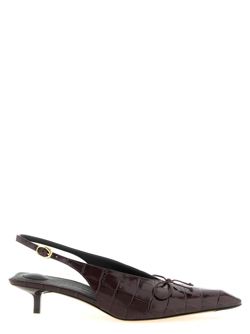 Maroon Bow Pumps 1