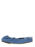 Denim Bow Ballet Flats 1