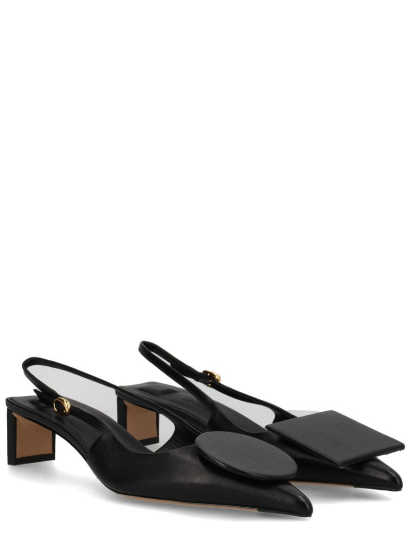 Black Slingback Pumps 2