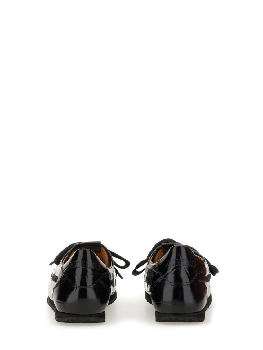 Black Lace Up Loafers 4
