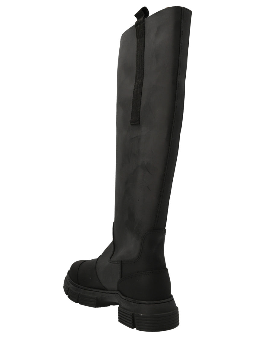 Black Slip On Boots 2