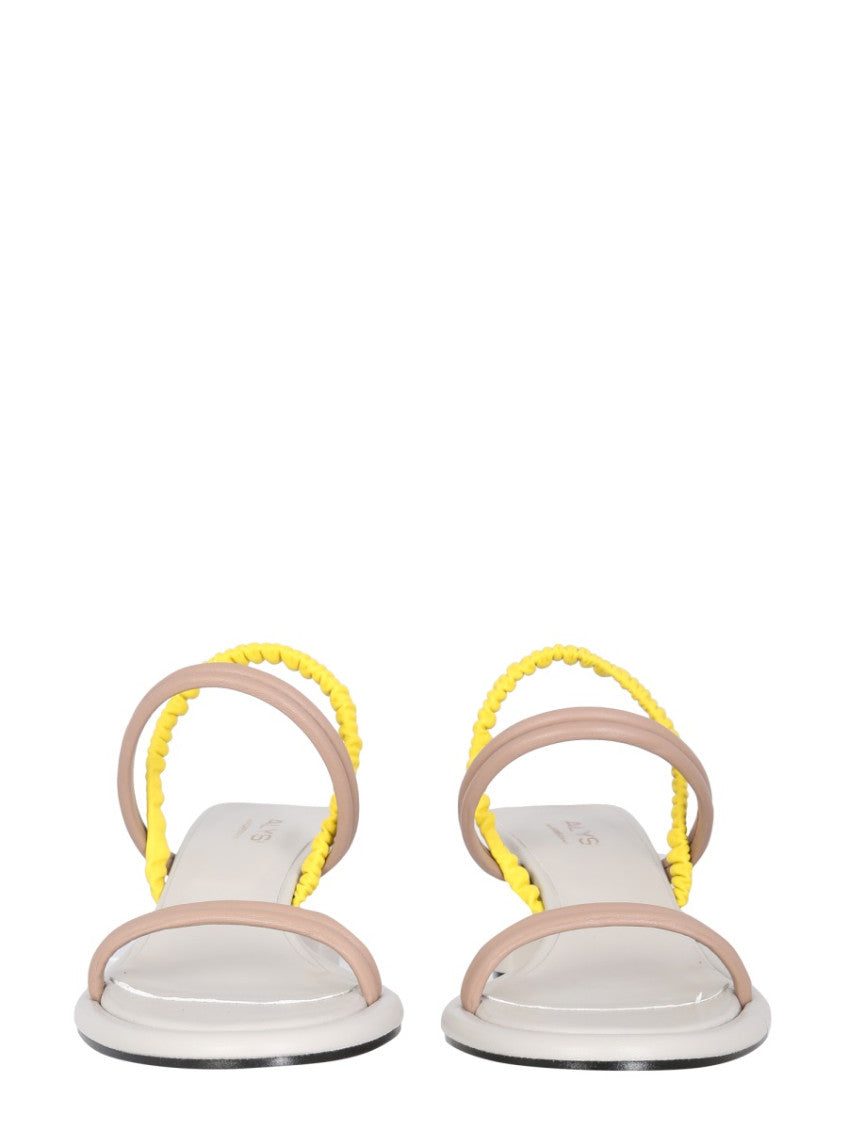 Beige Color Block Heels 2