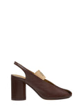 Brown Slingback Pumps 1