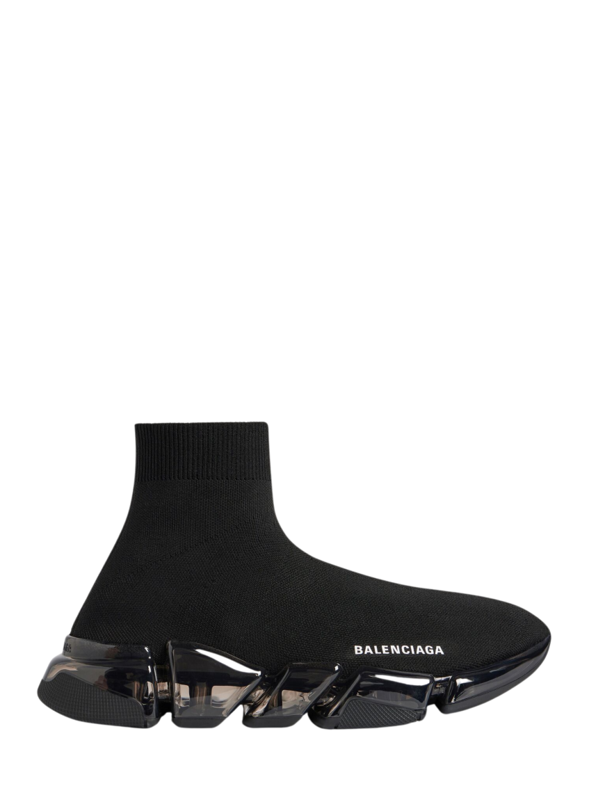 Black Logo Speed Sneakers 1