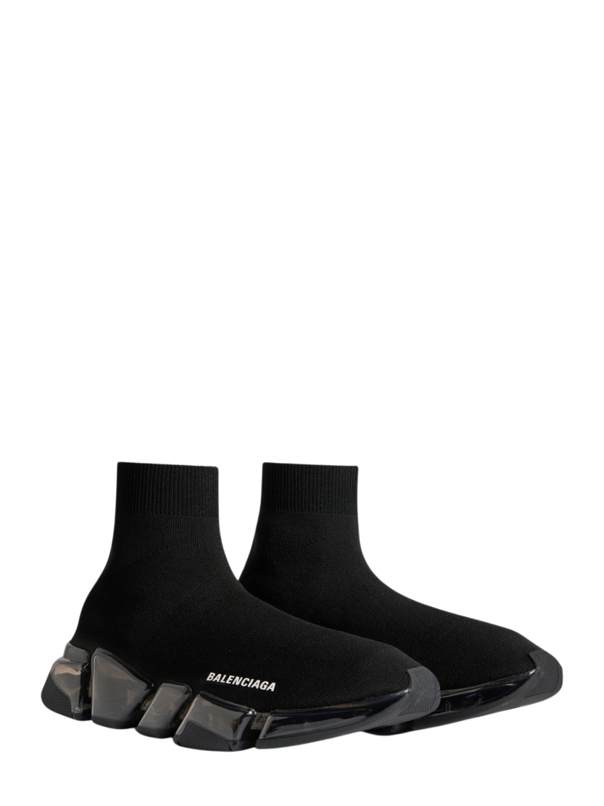 Black Logo Speed Sneakers 2