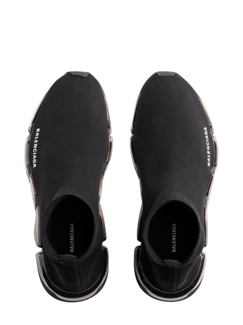 Black Logo Speed Sneakers 3