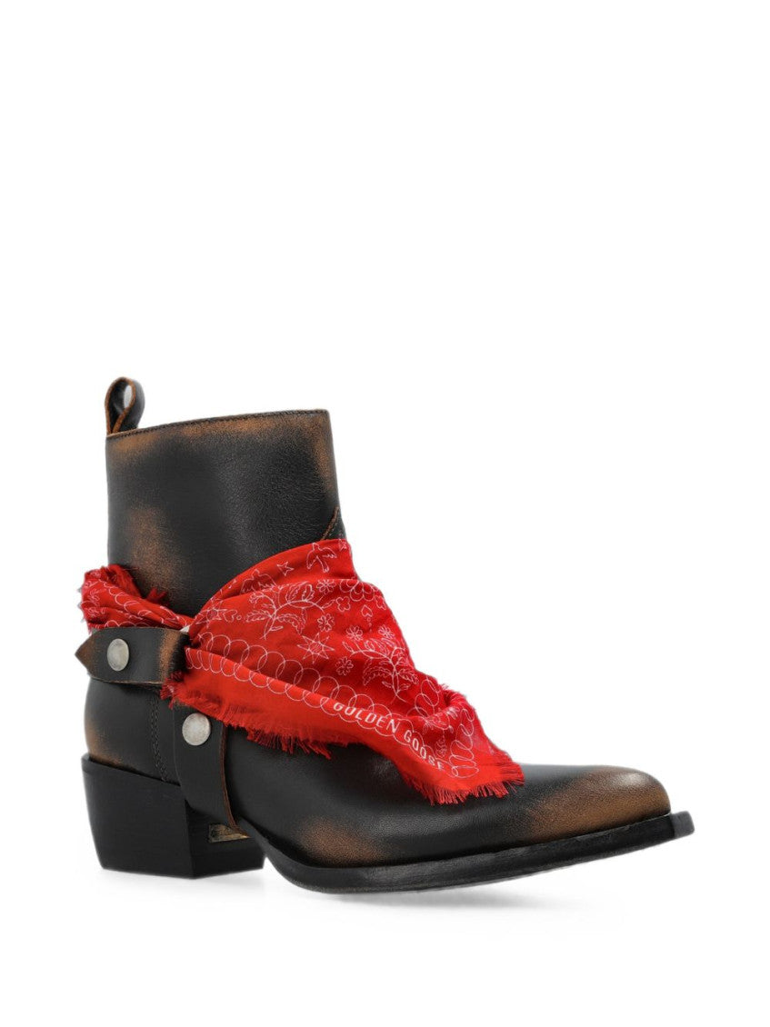 Black Debbie leather boots 2